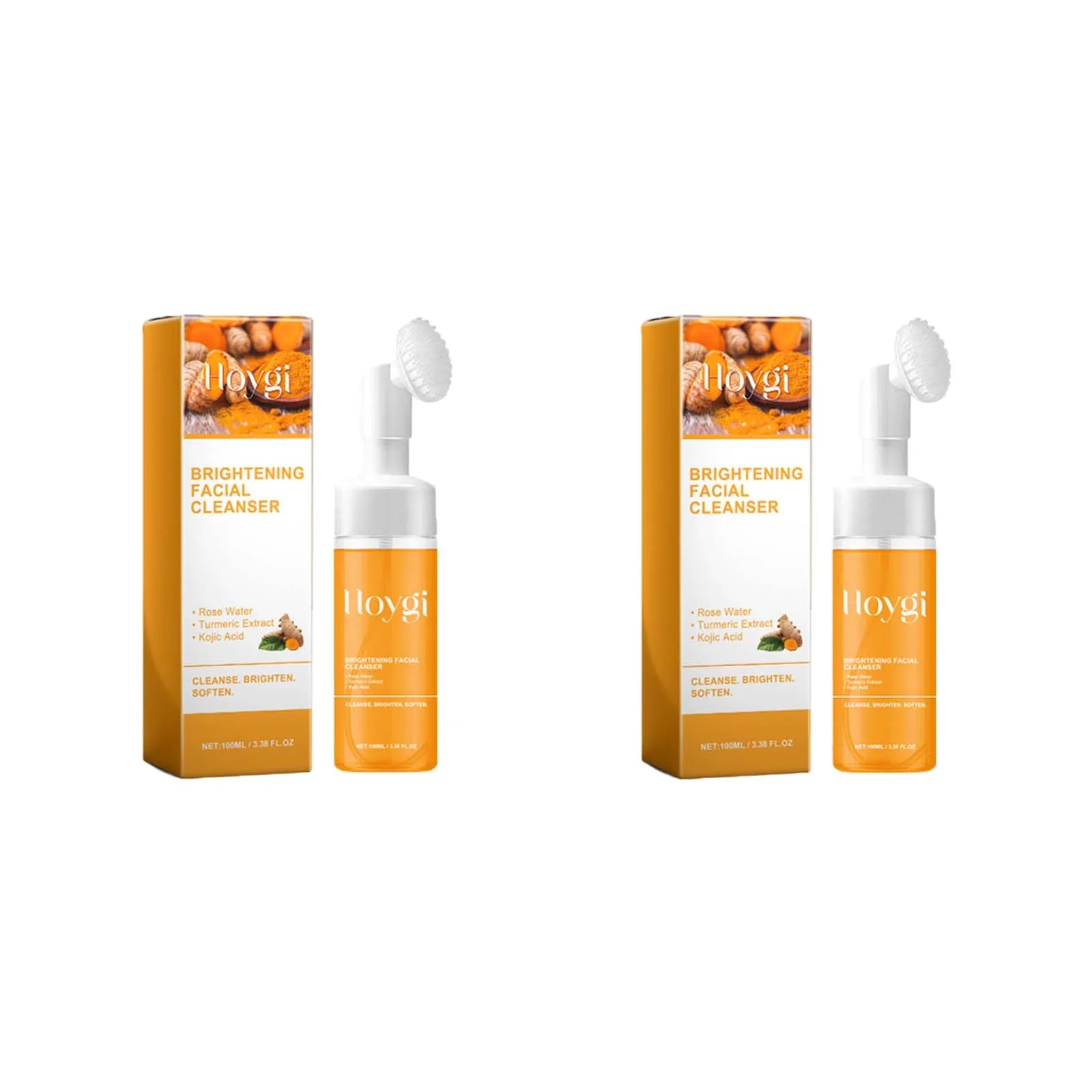 Turmeric Cleanser Deeply Cleansing Kojic Acid Blackhead Remover Skin Cleansing Oil Control Fade Acne Marks Brighten Foam Cleanse