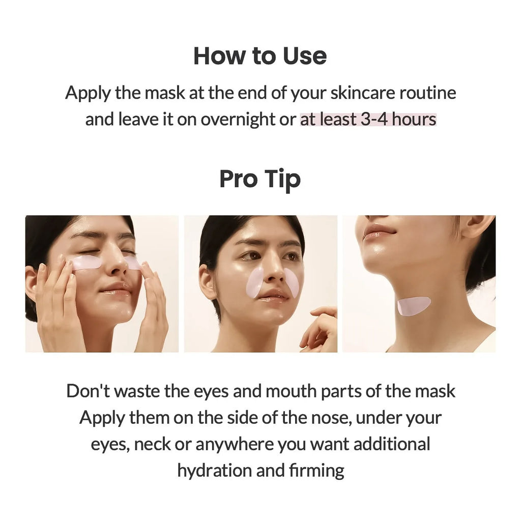 Overnight Collagen Mask Salmon DNA PDRN Face Mask For Glass Glow Skin Elasticity Hydrating Firming Smooth korean Skincare