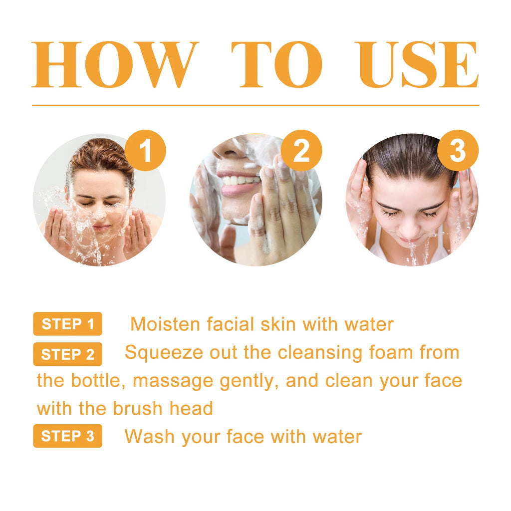 Turmeric Cleanser Deeply Cleansing Kojic Acid Blackhead Remover Skin Cleansing Oil Control Fade Acne Marks Brighten Foam Cleanse